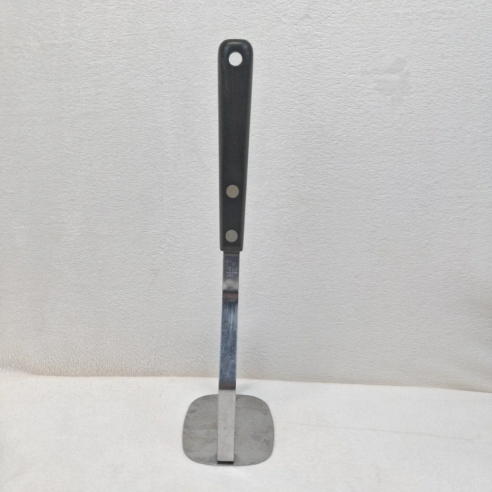 BI Cor Stainless Steel Potato Masher USA Made Black Handle Solid Blade